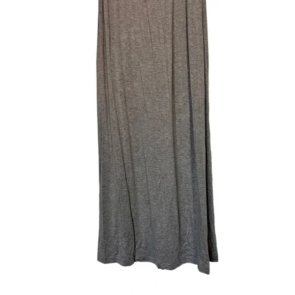 Gap Women's S Heather Gray Boat Neck Drawstring Waist Casual Maxi Dress size S - Picture 5 of 11